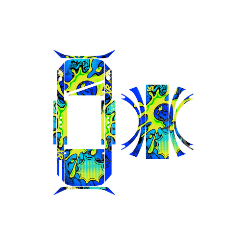 XR Plus - Zany Design Blue Full Wrap