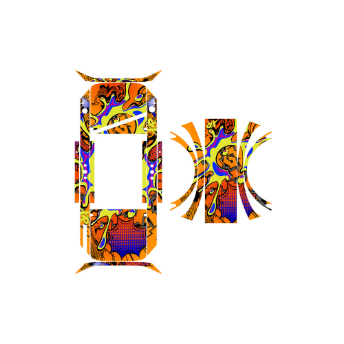 XR Plus - Zany Design Orange Full Wrap