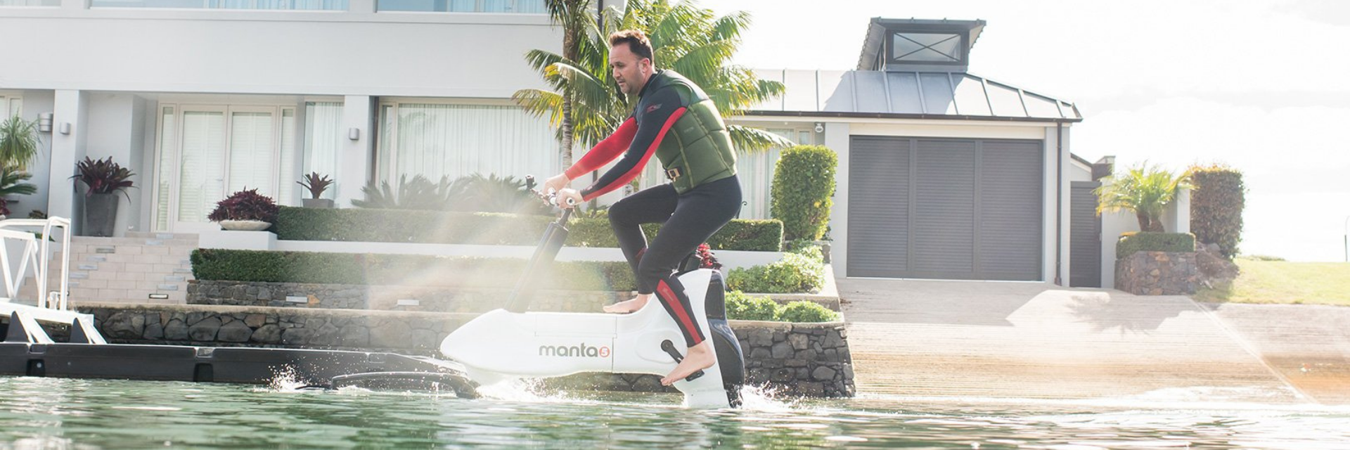 Load video: Cycle on water with the Hydrofoil eBike.